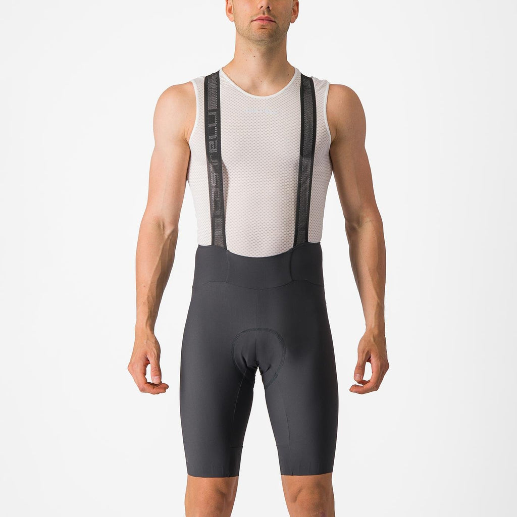Castelli Espresso Bibshort Gris Oscuro disponible en SERJAF Cycling, Lo Barnechea y con envío a todo Chile