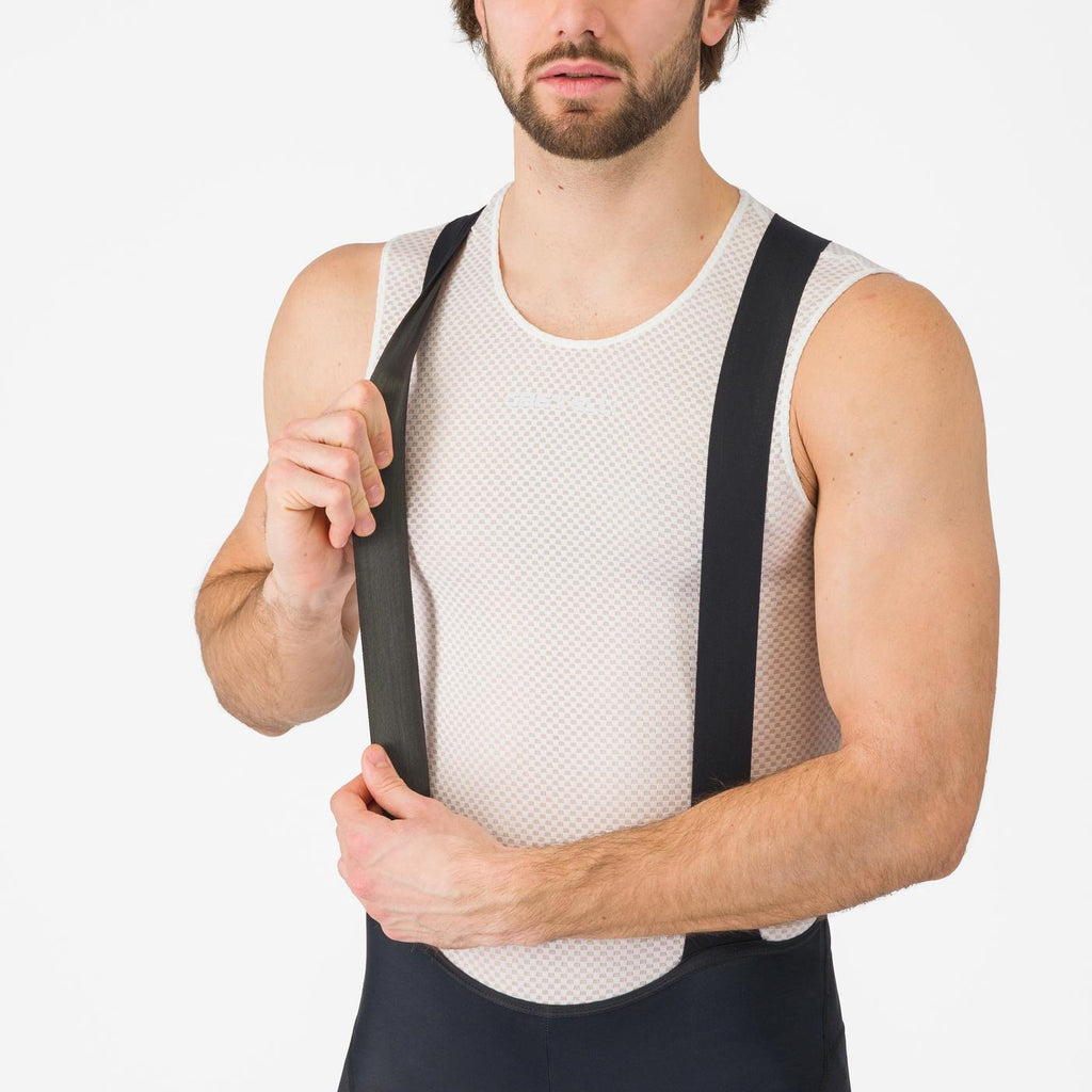 Detalle de badana KISS Air2 de la calza Castelli Competizione 2, diseñada para largas horas sobre el sillín con excelente amortiguación