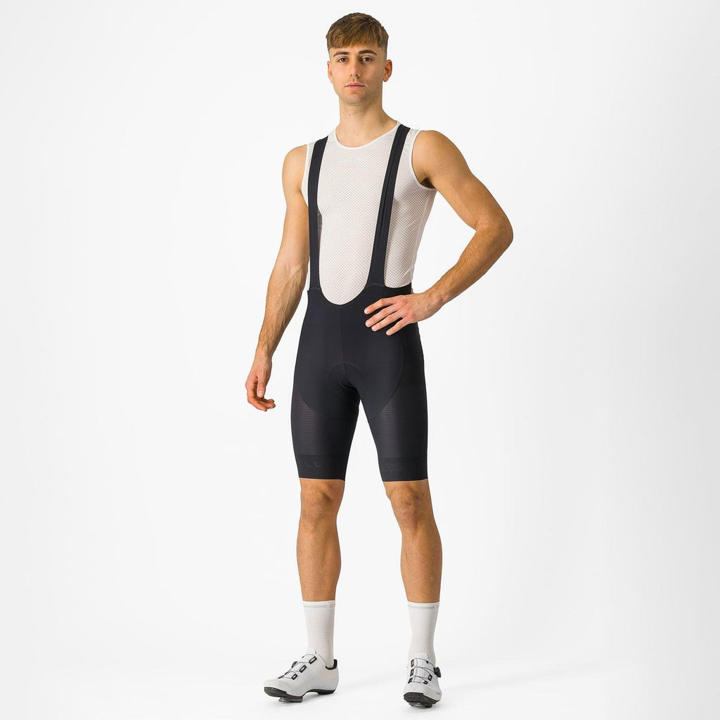 Calza Castelli Superleggera Bibshort Nero Italiana