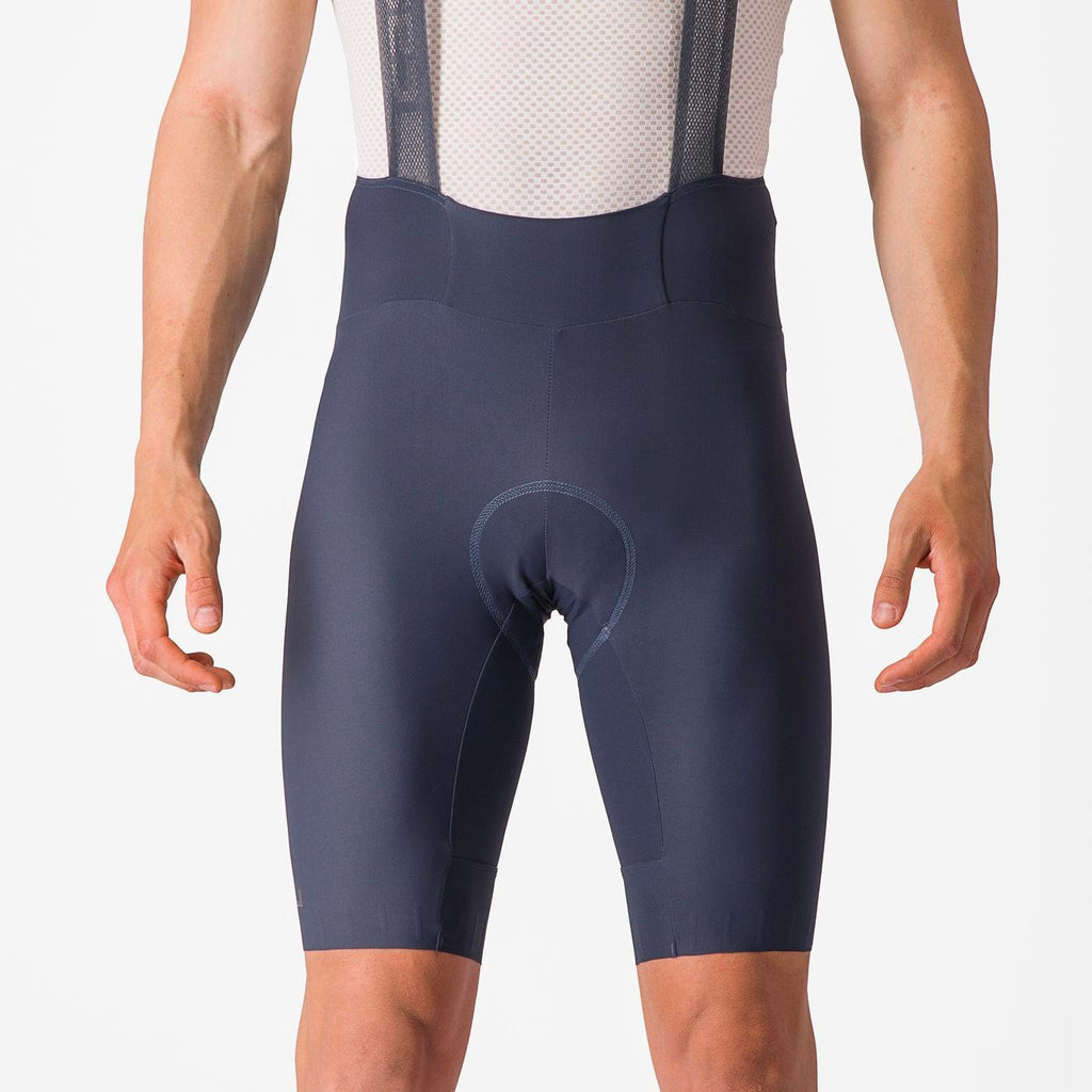 Castelli Espresso Bibshort Azul, rendimiento probado para ciclistas exigentes, con envío nacional desde SERJAF