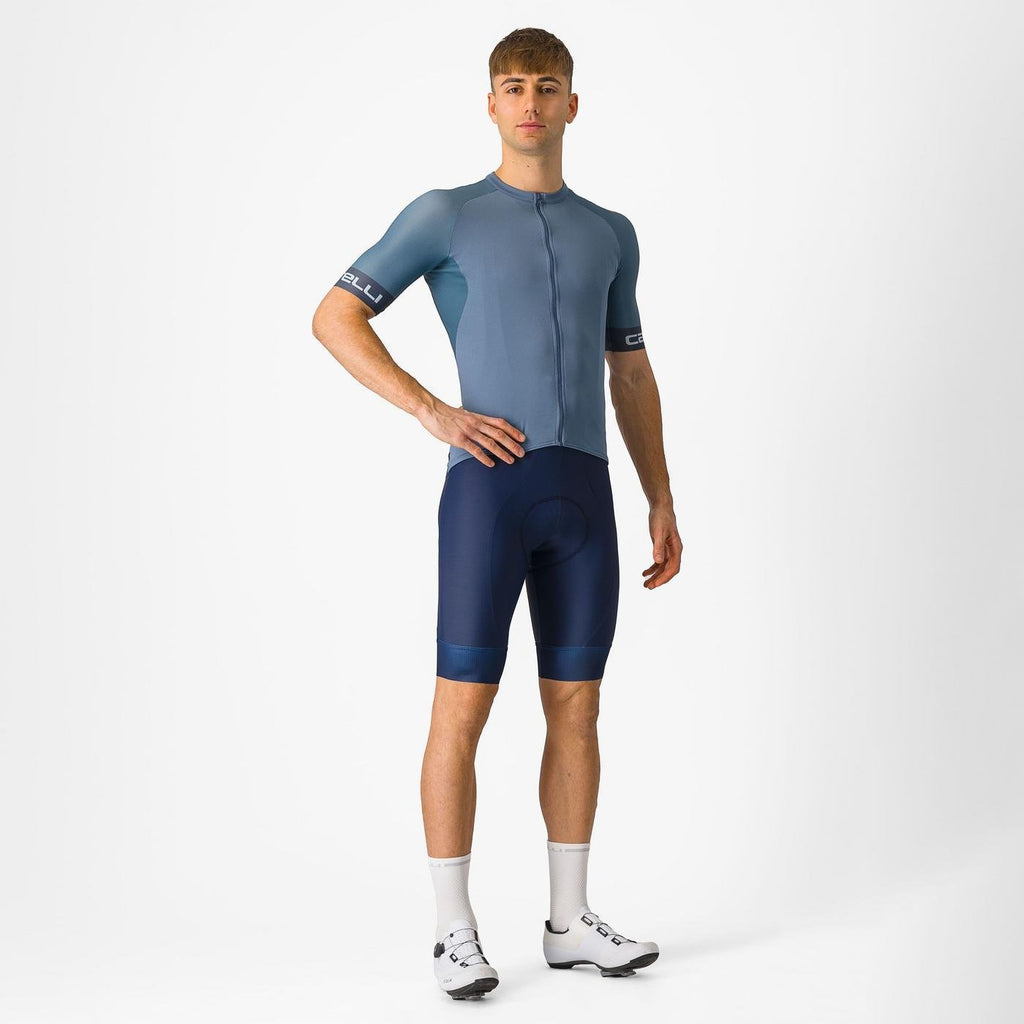 Calza Italiana Castelli Entrata 2 Bibshort Azul en Vitacura, Las Condes, envío rápido, serjaf cycling
