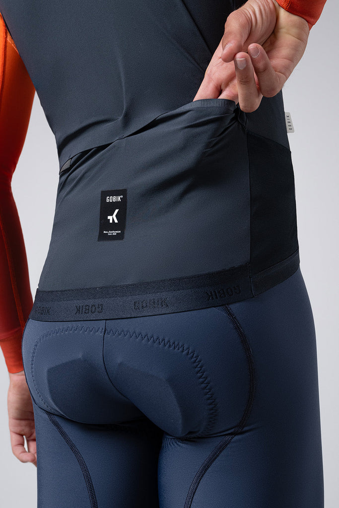 CHALECO Azul de ciclismo GOBIK VECTOR 2.0 HOMBRE ULTRABLUE