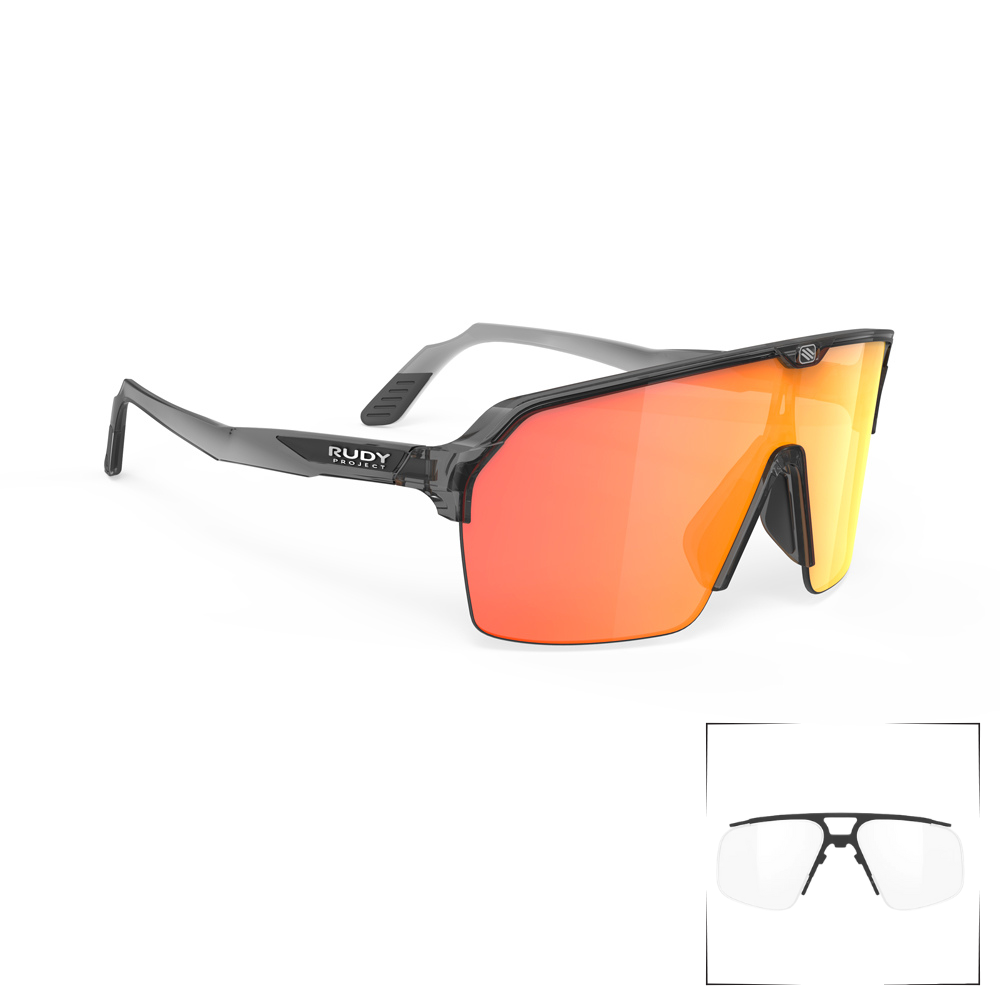 Lentes Rudy Project Spinshield Air con almohadillas nasales ajustables para mayor confort.
