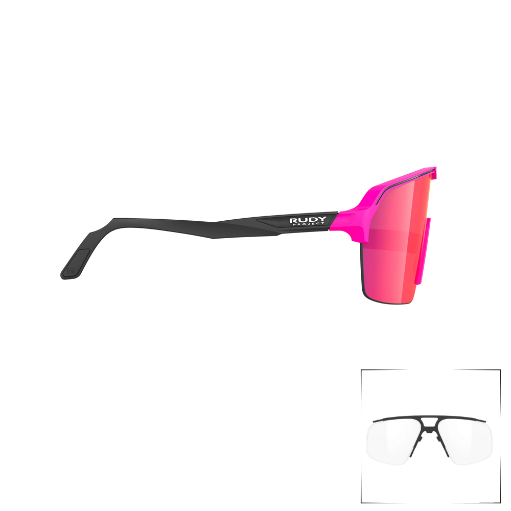 Lentes deportivos Rudy Project Spinshield Air con diseño cilíndrico para mejor visibilidad.