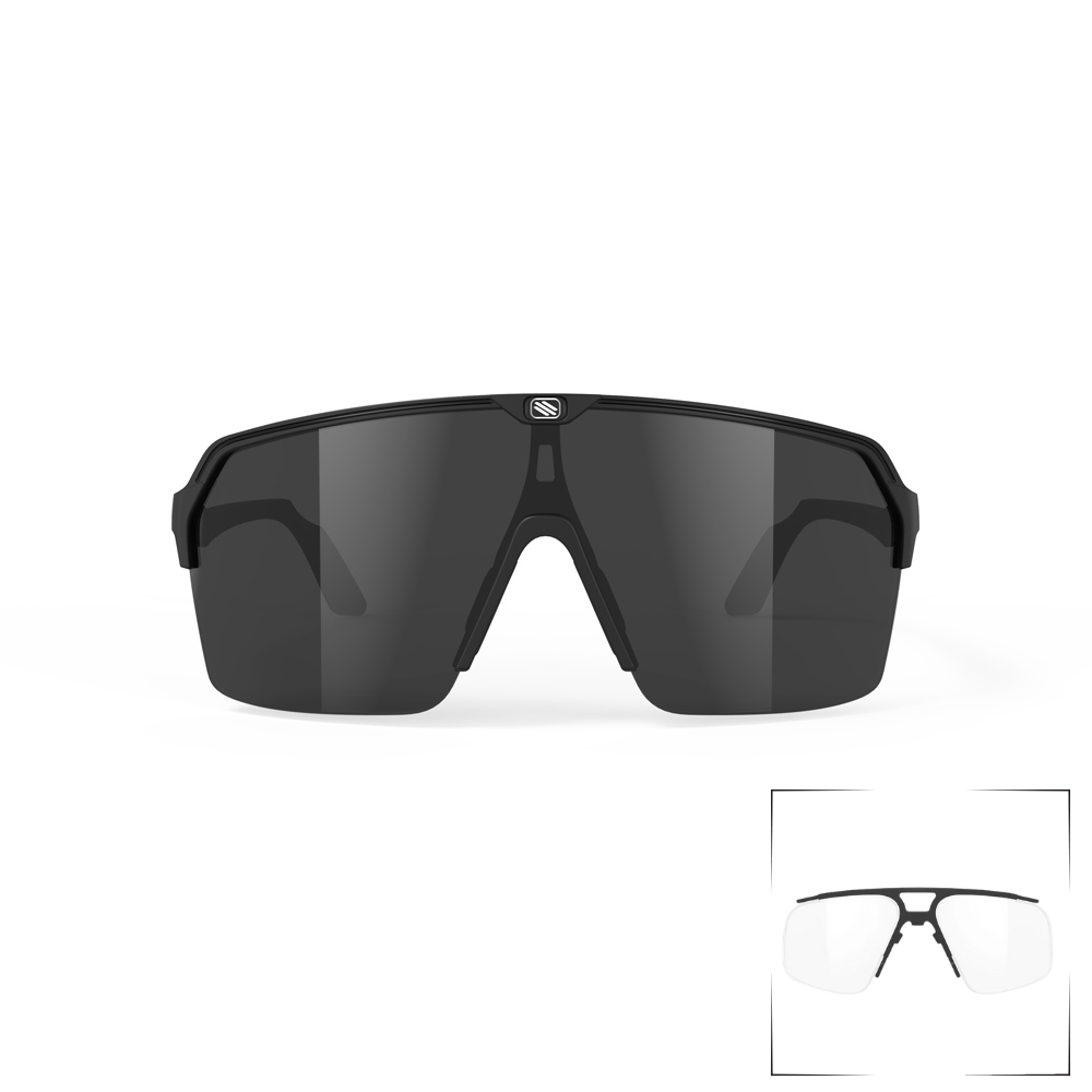 Lentes Rudy Project Spinshield Air con una visión clara, ideal para actividades al aire libre.