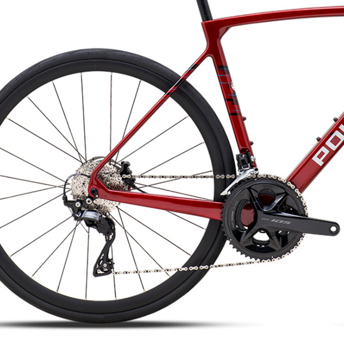 Bicicleta Ruta Polygon Strattos S7D Red/Blk con Shimano 105 12V transmisión