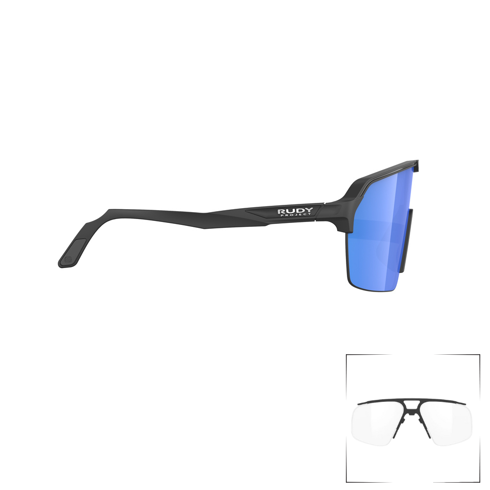 Lentes Rudy Project Spinshield Air con montura Half Rim y óptica personalizada.