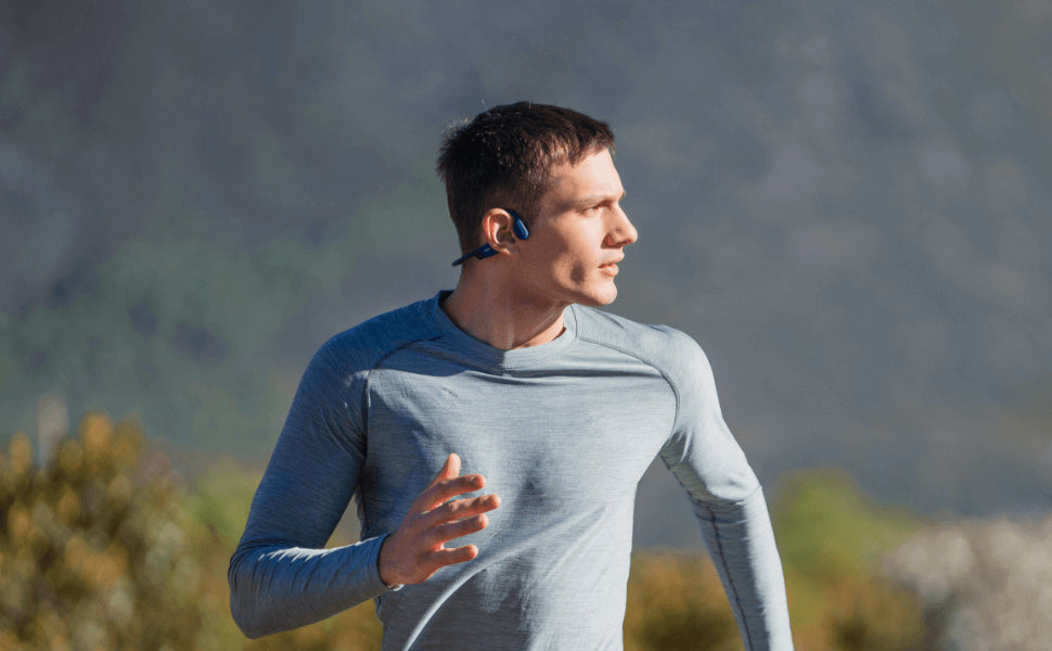 Audifonos para correr con Bluetooth Shokz OpenRun Azul