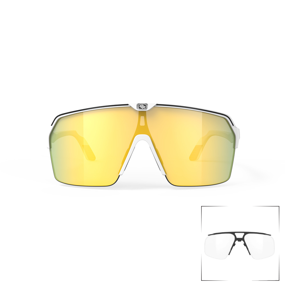 Lentes Rudy Project Spinshield Air ideales para ciclismo y running con cristales ópticos.