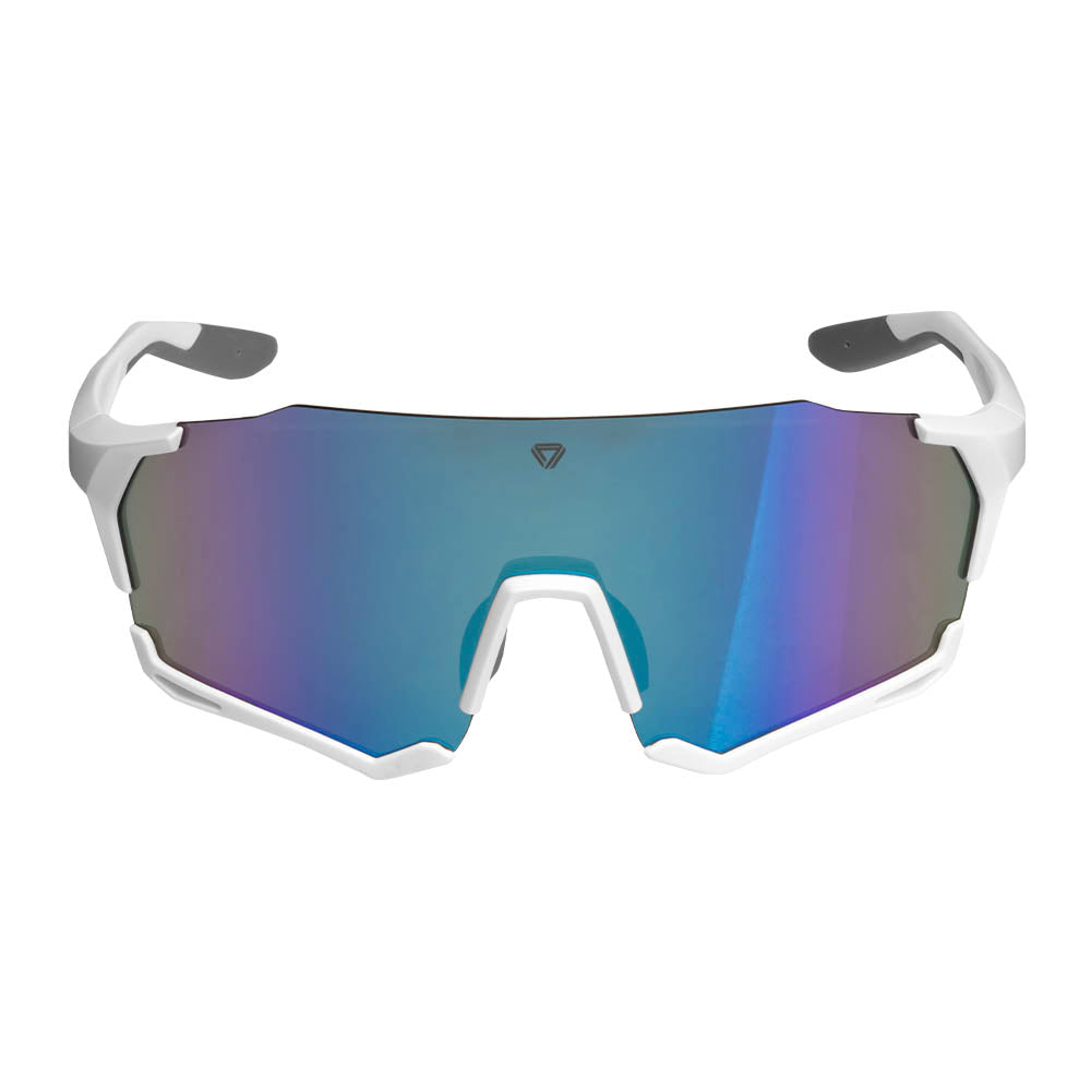 Lentes Deportivos GW Faster Marco Blanco Lente Azul envío a regiones Serjaf Cycling