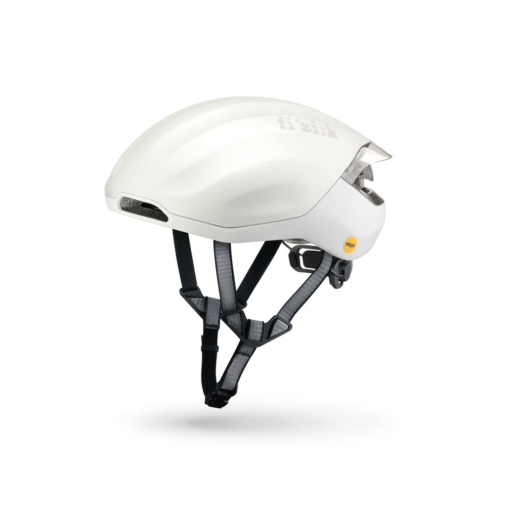Casco Fizik Kudo Aero White disponible en SERJAF Cycling Chile con envío rápido a todo el país