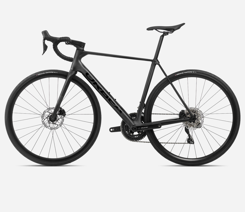 Detalles Bicicleta Orbea ORCA M30i Color Negro Shimano 105 Di2