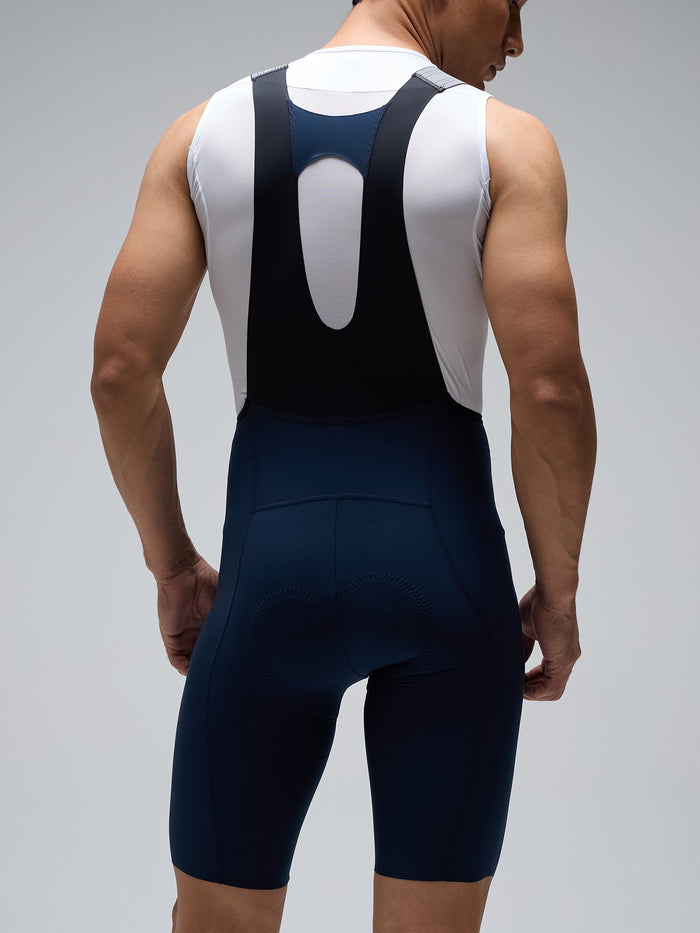 calza técnica Givelo Lacefly 2.0 navy con protección solar UPF50+ y materiales OEKO-TEX®, vendida en SERJAF Cycling La Dehesa con envío a Chile