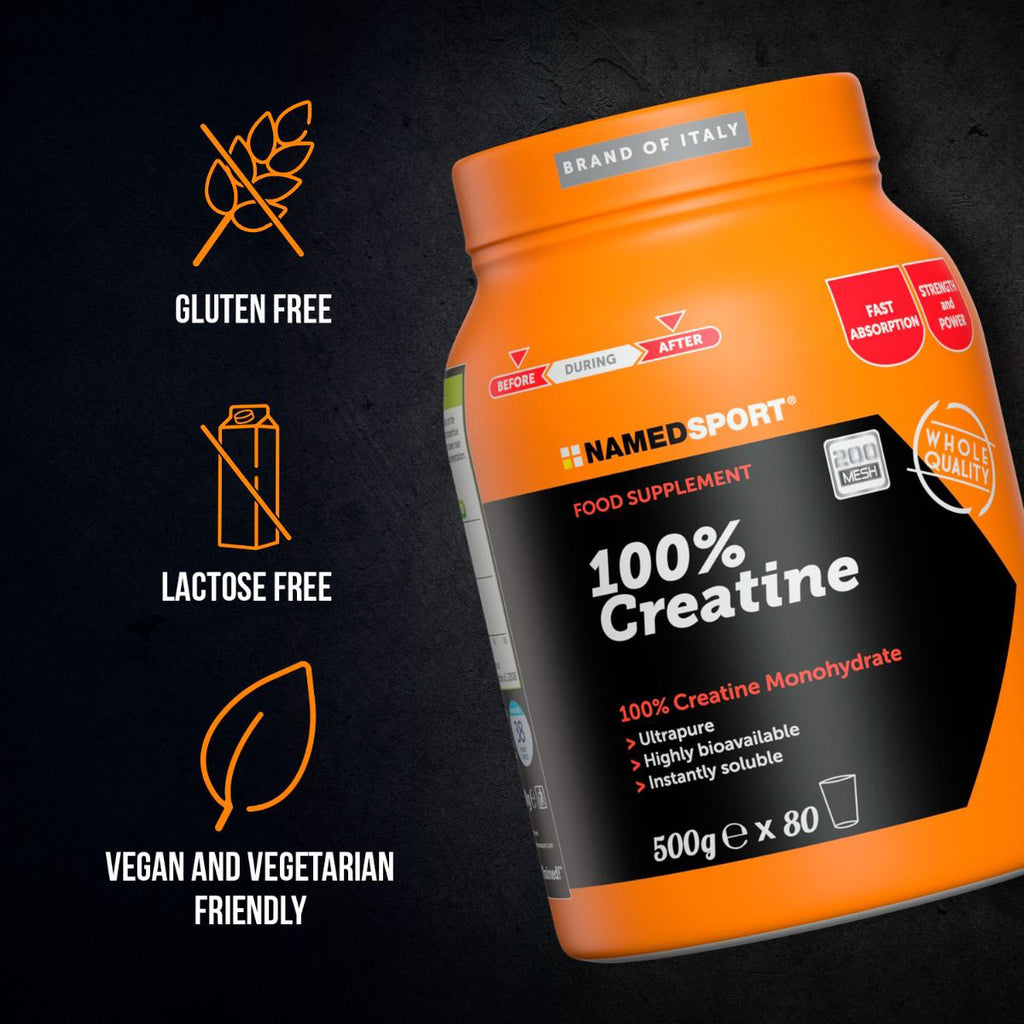 100% Creatina Monohidratada 500g Namedsport Vegana, Libre Gluten