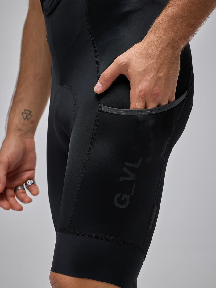 Calza Givelo ESSNTL CARGO Hombre Negra bolsillo para gravel