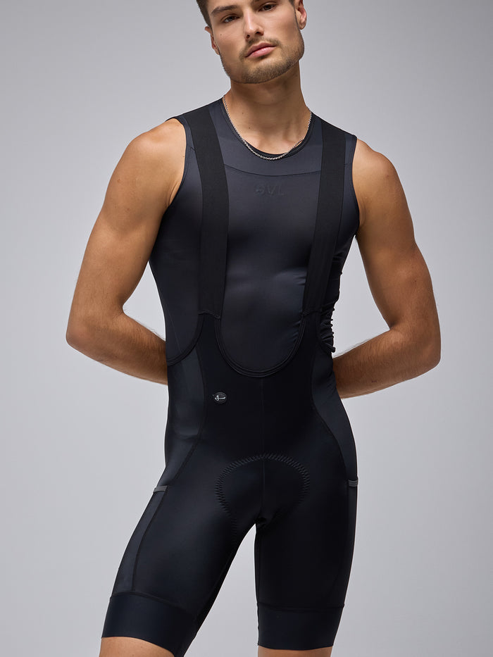 Calza Ciclista Givelo ESSNTL CARGO Hombre Negra con bolsillo