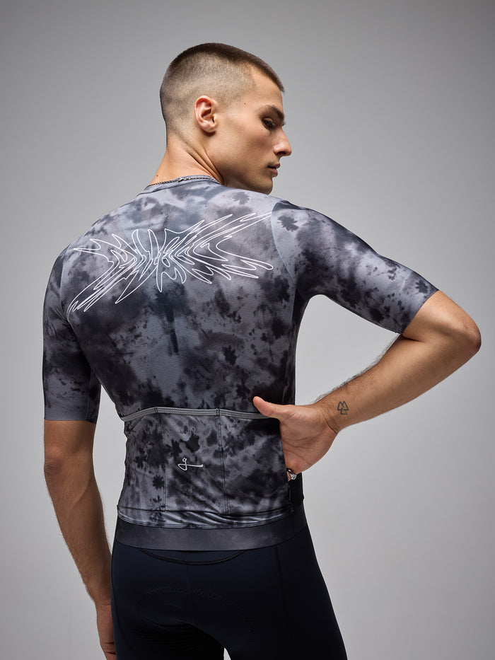 Tricota ciclismo unisex Givelo G90 LIGHT BOTANIC negro – tricota de alto rendimiento en SERJAF Cycling