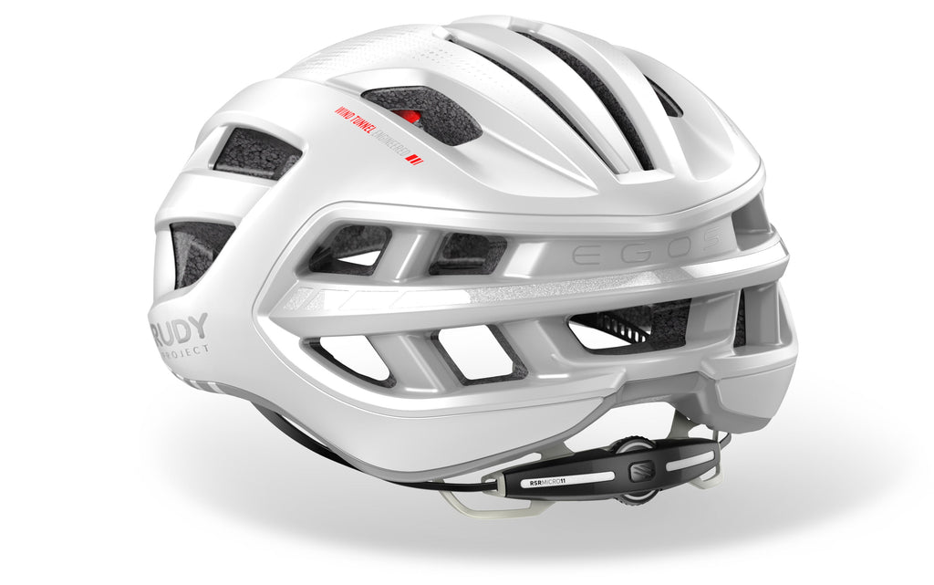 Casco Rudy Project Egos en color negro con detalles en rojo