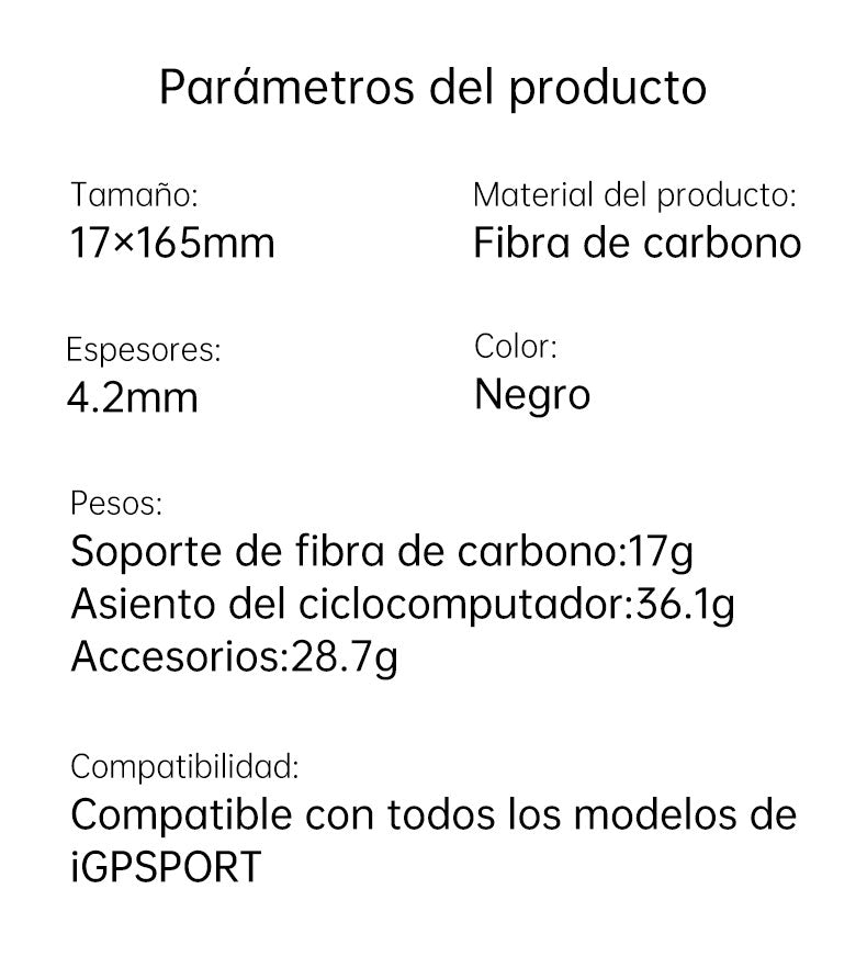 Soporte Aero Ciclocomputador iGPSPORT M82 con Adaptador S81 datos