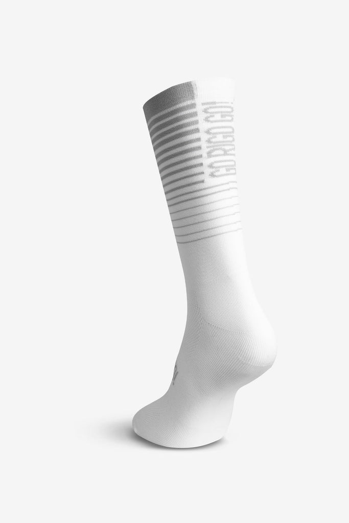 Calcetines Blancos Ciclista Go Rigo Go KM50 Hightech Alpe