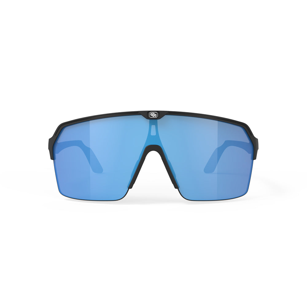 Lentes Rudy Project Spinshield Air con mica cilíndrica de amplia cobertura.