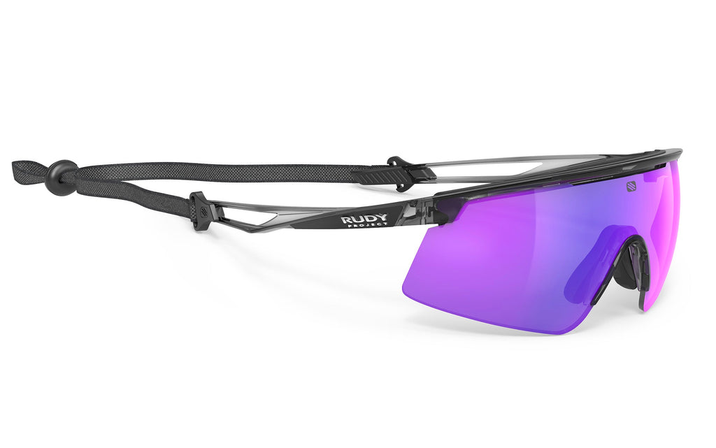 Detalle de las patillas antideslizantes de las gafas Turbolence