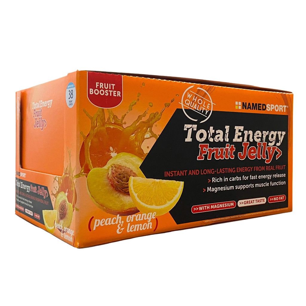 Caja Namedsport Gelatina Total Energy Fruit Jelly Peach, Orange and Lemon 42g