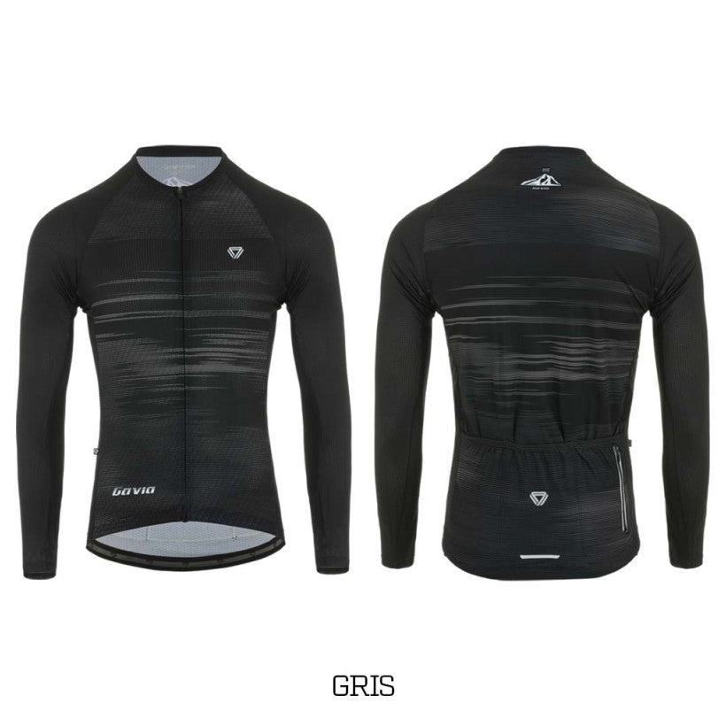 Comprar Mailliot Negro para Ciclismo Hombre Manga Larga GW Gavia Negra