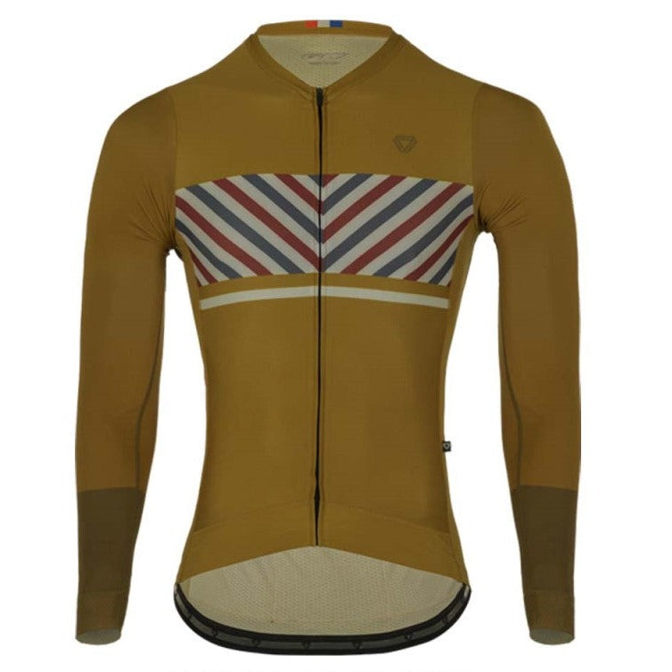 Comprar Tricota Ciclismo Hombre Manga Larga GW Liberte Amarillo Mostaza