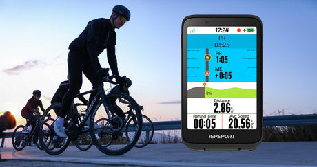 Ciclocomputador iGPSPORT BiNavi Pantalla Táctil función segmentos kom