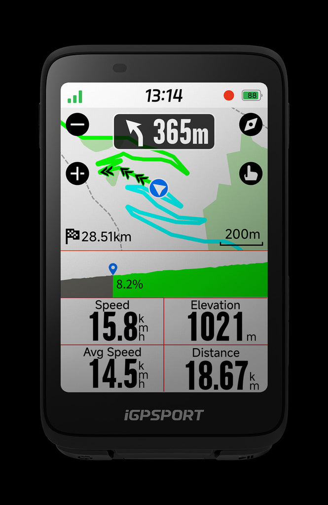 Ciclocomputador iGPSPORT BiNavi Pantalla Táctil iclimb