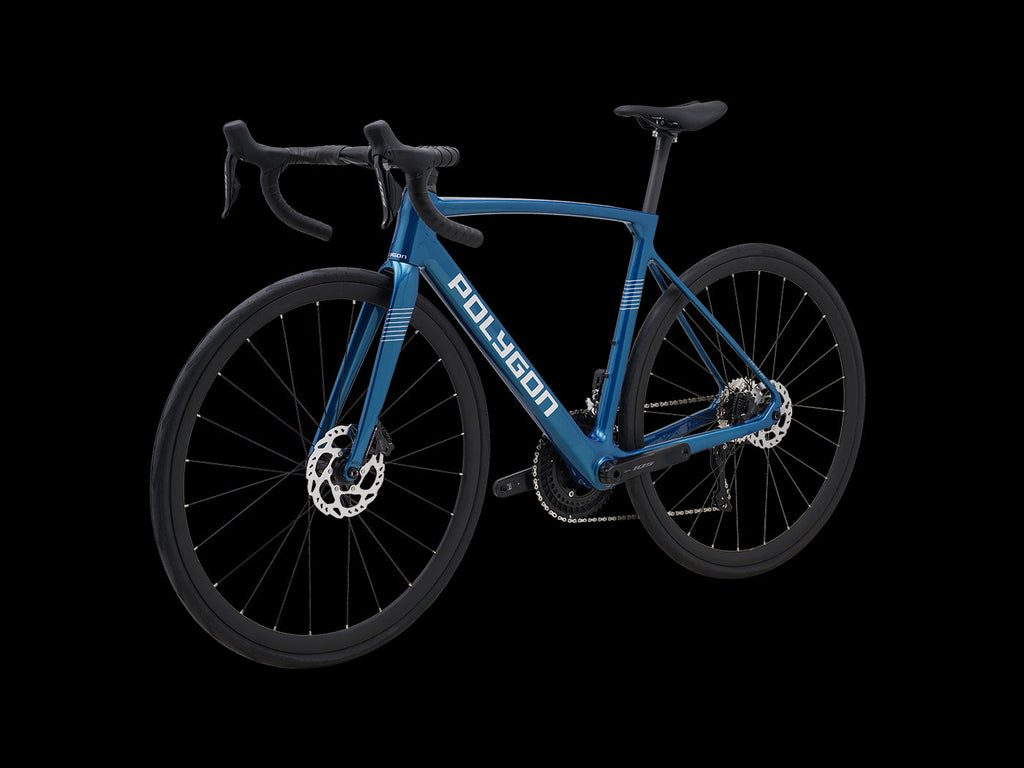 La Polygon Strattos Carbon S7X con 105 Di2 te ofrece cambios electrónicos rápidos y precisos para un rendimiento impecable