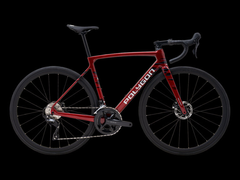 Explora nuevas rutas con la Bicicleta de Ruta Polygon Strattos S7D Red/Blk con Shimano 105 12V