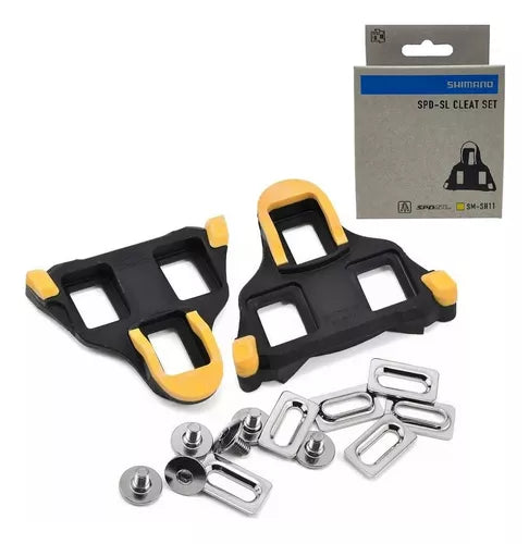 Comprar Calas SHIMANO SPD-SL Ruta Amarilla para pedales de rutera