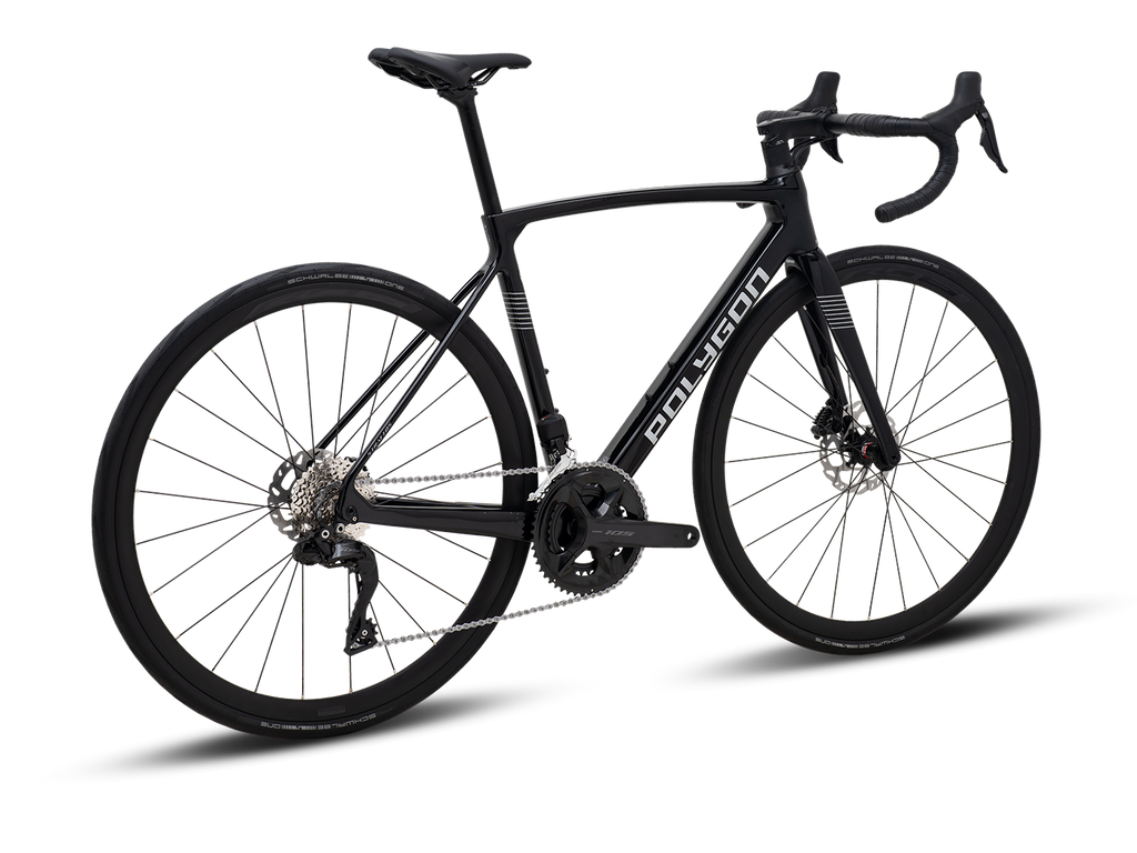 Comprar Bicicleta Ruta Polygon Strattos Carbon S7X Negra con Shimano 105 Di2 12V