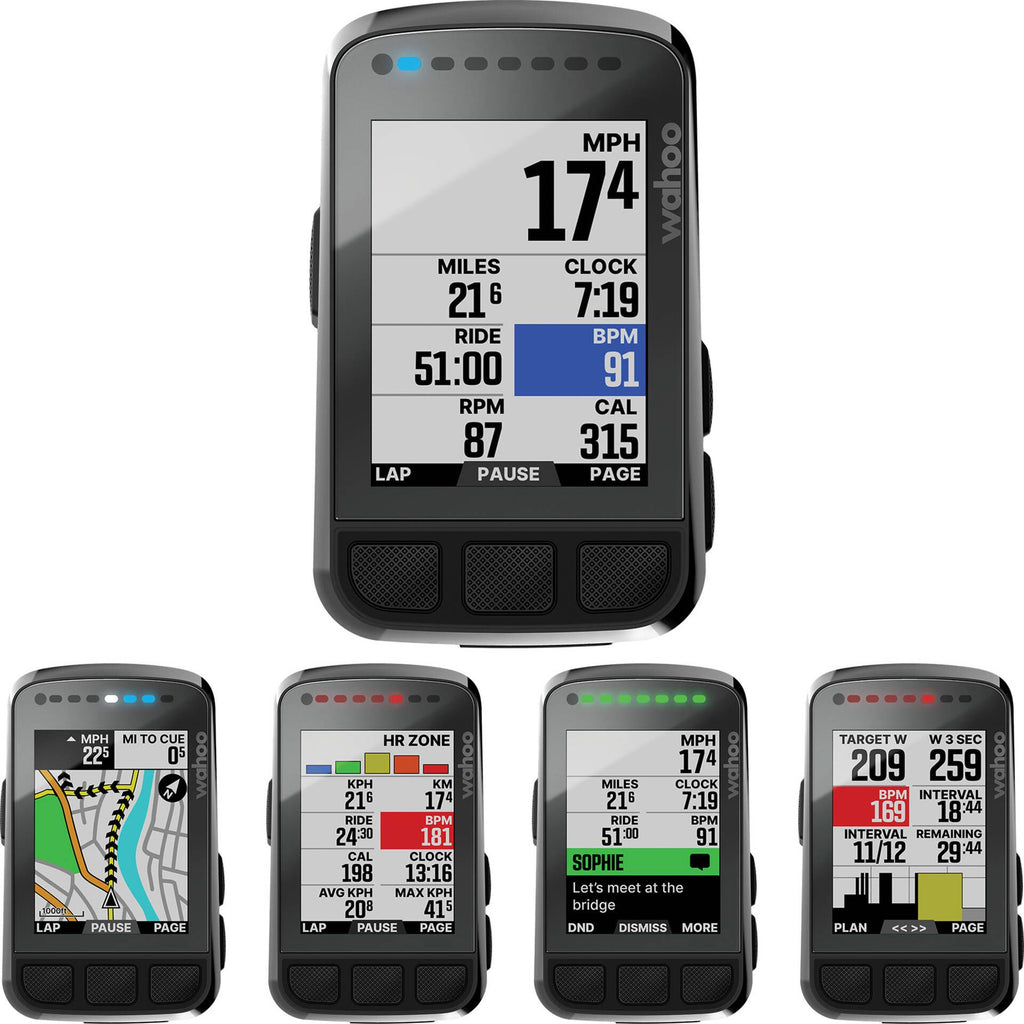 Ciclocomputador Wahoo ELEMNT BOLT v2.0 Pantallas