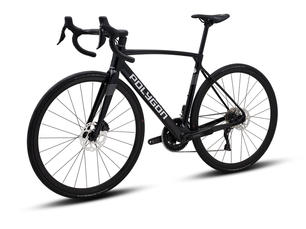 Ver Bicicleta Ruta Polygon Strattos Carbon S7X Negra con Shimano 105 Di2 12V en Chile