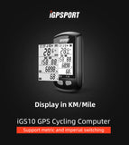 Ciclocomputador GPS iGPSPORT iGS10 kilometros