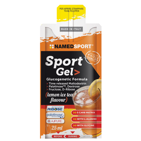 Sport Gel GLUCOGENIC Lemon Ice Tea 25ML (caja de 32 unidades) NAMEDSPORT
