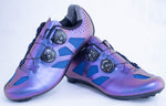 Zapatillas Mujer Ciclismo Ruta GW Doble Boa Azul Iridiscente