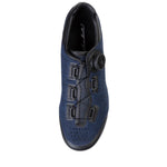 Vista Capellada Zapatillas Ciclismo Ruta GW Una Boa KNIT Color Azul SERJAF Cycling
