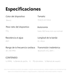 Banda Cardiaca para ciclismo y running iGPSPORT especificaciones